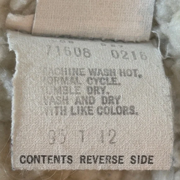 Vintage 80s Levi’s San Francisco Sherpa Lined Denim Trucker Jacket 40L - Picture 14 of 16